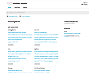 support.infinitewp.com screenshot