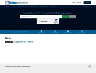 support.infront.com screenshot