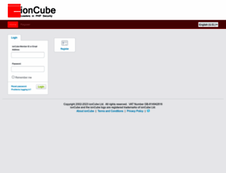 support.ioncube.com screenshot