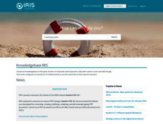 support.irislink.com screenshot