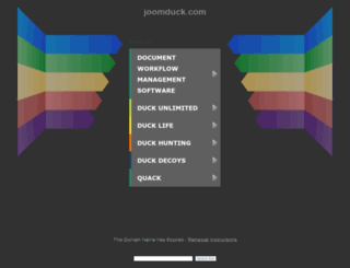 support.joomduck.com screenshot