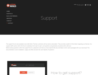 support.little-neko.com screenshot