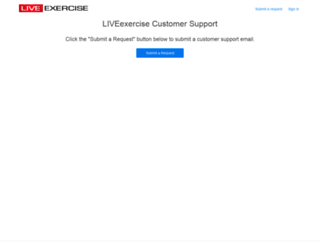 support.liveexercise.com screenshot