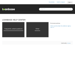 support.loanbase.com screenshot
