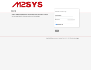 support.m2sys.com screenshot