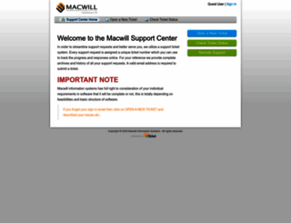 support.macwill.in screenshot