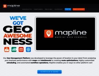 support.mapline.com screenshot