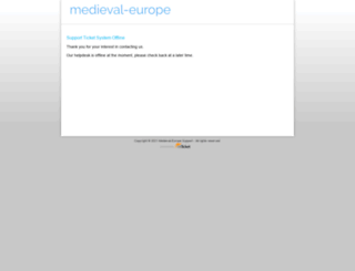support.medieval-europe.eu screenshot