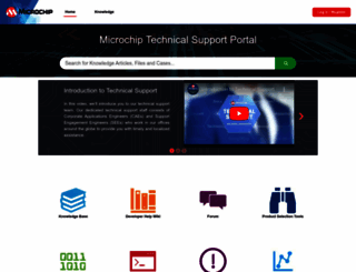 support.microchip.com screenshot
