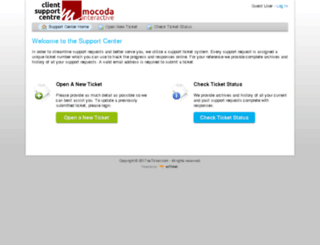 support.mocoda.com screenshot