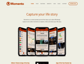 support.momentoapp.com screenshot