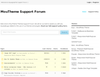support.moutheme.com screenshot