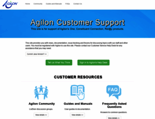 support.myagilon.com screenshot