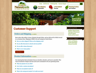 support.naturalyards.com screenshot