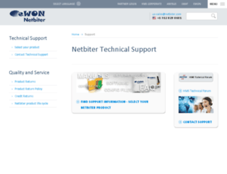 support.netbiter.com screenshot