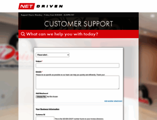 support.netdriven.com screenshot