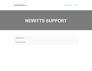 support.newitts.com screenshot