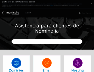 support.nominalia.com screenshot