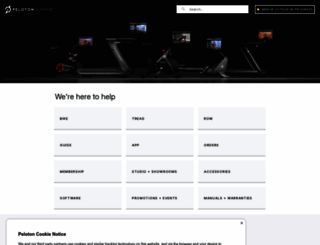 support.onepeloton.com screenshot