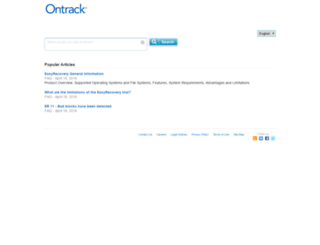 support.ontrack.com screenshot