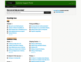 support.ordercup.com screenshot