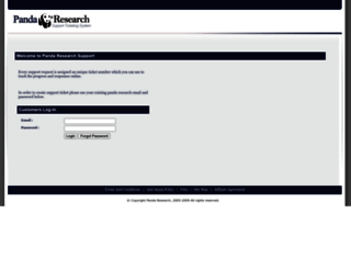 support.pandaresearch.com screenshot