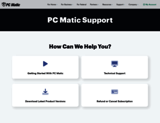 support.pcpitstop.com screenshot