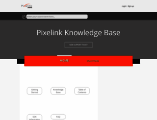 support.pixelink.com screenshot