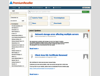 support.premiumreseller.com screenshot