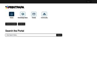 support.printpapa.com screenshot