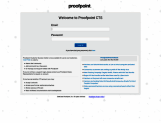 support.proofpoint.com screenshot