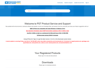 support.pstnet.com screenshot