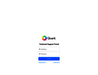 support.quark.com screenshot
