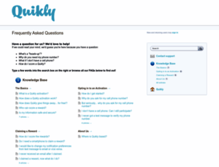support.quikly.com screenshot