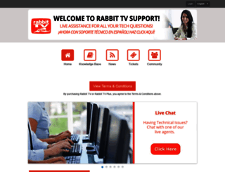 support.rabbittvgo.com screenshot