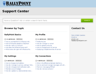 support.rallypoint.com screenshot