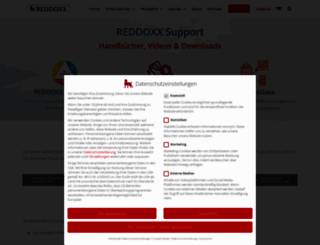 support.reddoxx.com screenshot
