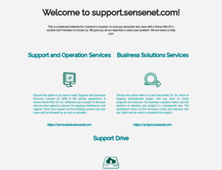 support.sensenet.com screenshot