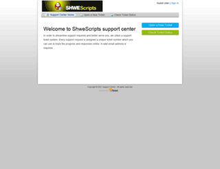 support.shwescripts.com screenshot