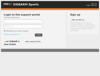 support.sidearmsports.com screenshot