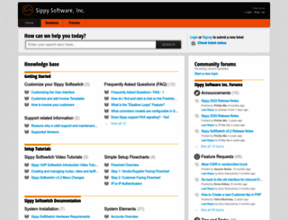 support.sippysoft.com screenshot