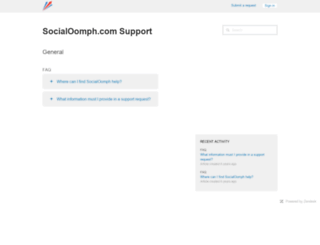 support.socialoomph.com screenshot