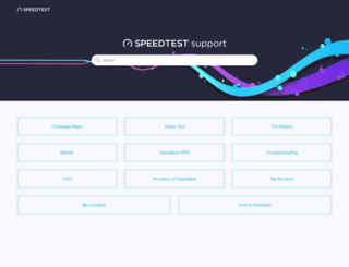 support.speedtest.net screenshot