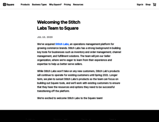 support.stitchlabs.com screenshot