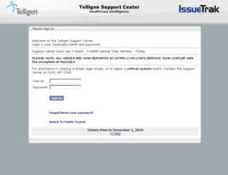 support.telligen.com screenshot