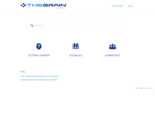 support.thebrain.com screenshot
