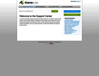 support.themesuite.com screenshot