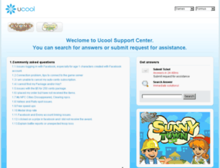 support.ucool.com screenshot