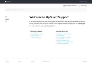 support.upguard.com screenshot