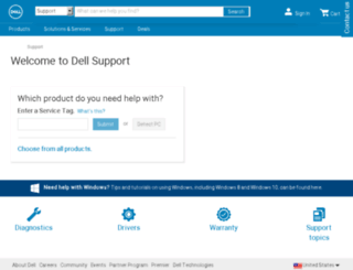 support.us.dell.com screenshot